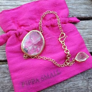 Pippa Small 18k Gold over Sterling Quartz Bracelet